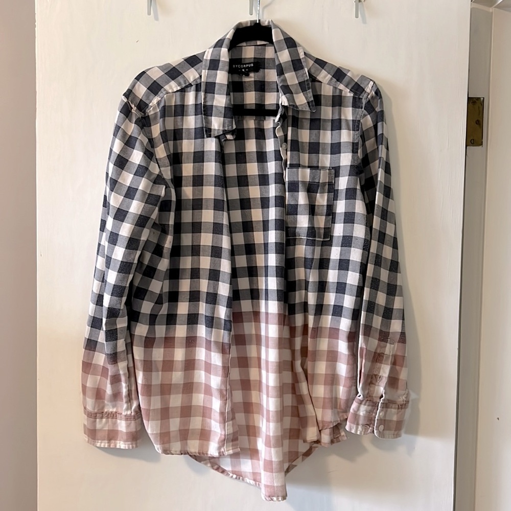By Corpus ombré button up shirt